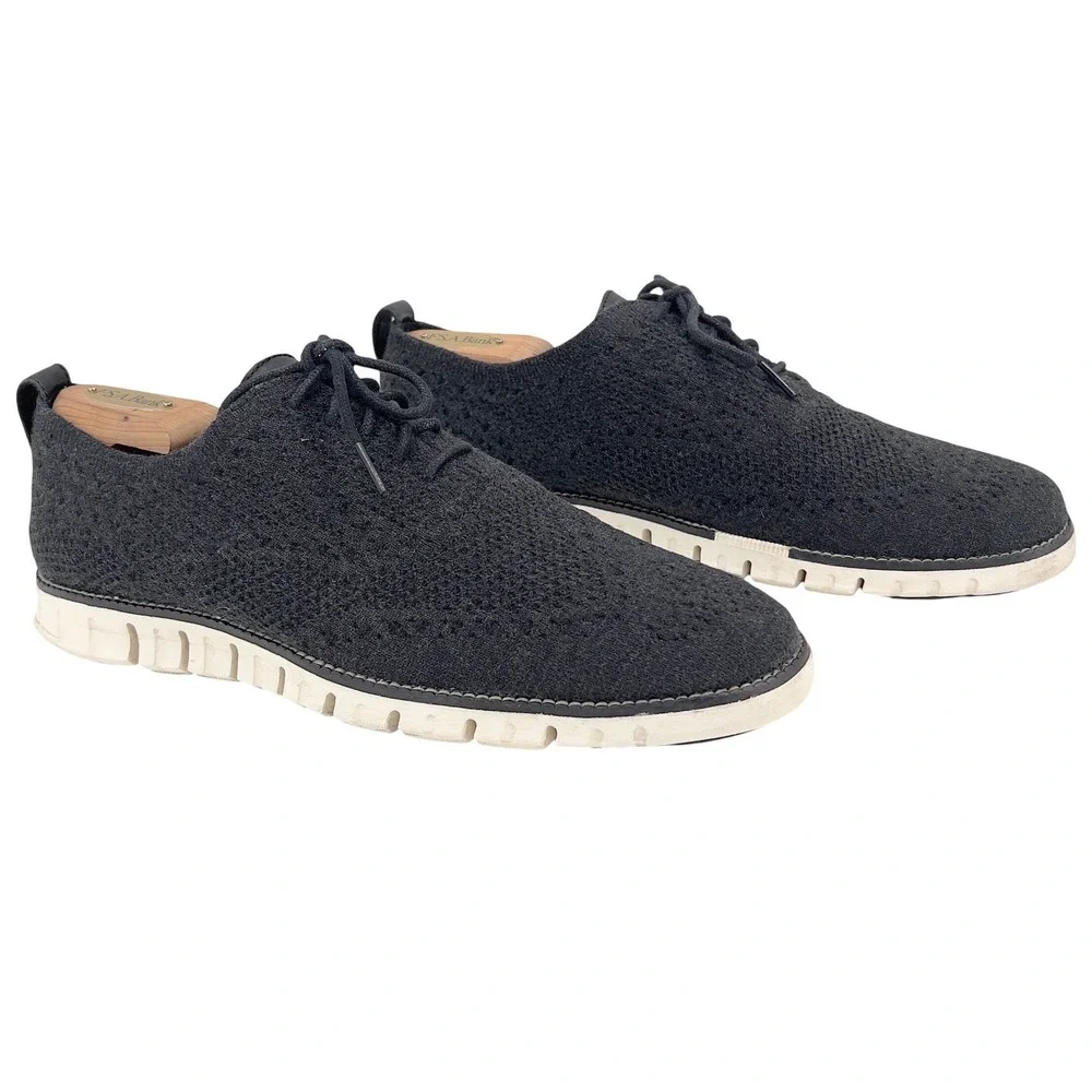 Cole Haan Zerogrand Stitchlite Mens Wingtip Oxford‎ Wool Gray C28894 10.5